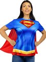 FUNIDELIA Pack déguisement Supergirl femme - Taille : L-XL - Rouge