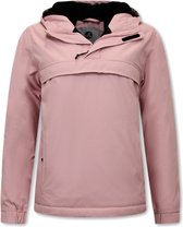 Dames Anorak Jas Voor Over het Hoofd - Roze