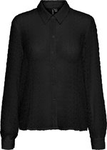 Vero Moda Blouse Vmebba Ls Shirt Wvn 10257867 Black Dames Maat - S