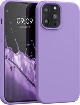 kwmobile telefoonhoesje voor Apple iPhone 13 Pro Max - Hoesje met siliconen coating - Smartphone case in violet lila