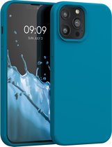 kwmobile telefoonhoesje voor Apple iPhone 13 Pro Max - Hoesje met siliconen coating - Smartphone case in Caribisch blauw