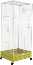 ZOLUX Camille indoor volière voor exotische vogels - L 66 xd 55 xh 152 cm - Olive