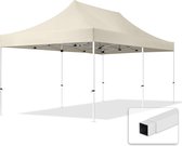 3x6m easy up partytent vouwtent  zonder zijwanden paviljoen PES300 stalen frame crème