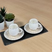 Espresso / Turkse koffie kopjes 6 persoons, 12-delige