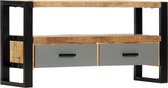 Decoways - Tv-meubel 100x30x50 cm massief mangohout