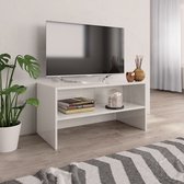 Decoways - Tv-meubel 80x40x40 cm spaanplaat hoogglans wit