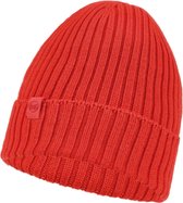 Buff Norval Merino Hat Beanie 1242422201000, Vrouwen, Rood, Muts, maat: One size
