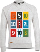 het rugnummer sweater - blauw