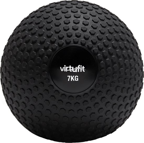 Foto: Virtufit slam ball fitness bal crossfitbal 7 kg zwart slam ball medicijnbal gewicht bal comfortabele grip