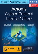 Acronis Cyber Protect Home Office Premium + 1 To Acronis Cloud Storage - 5 Utilisateurs/ 1 An - Windows/MAC