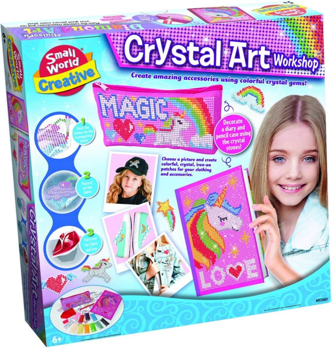Creative Hobbydoos Crystal Art Workshop Etui + Dagboek