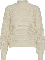 Vero Moda VMTRUE LS HIGHNECK BLOUSE - Birch White