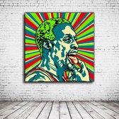 Pop Art Dennis Rodman Poster in lijst - 95 x 95 cm Fotopapier Mat 180 gr Framed - Popart Wanddecoratie