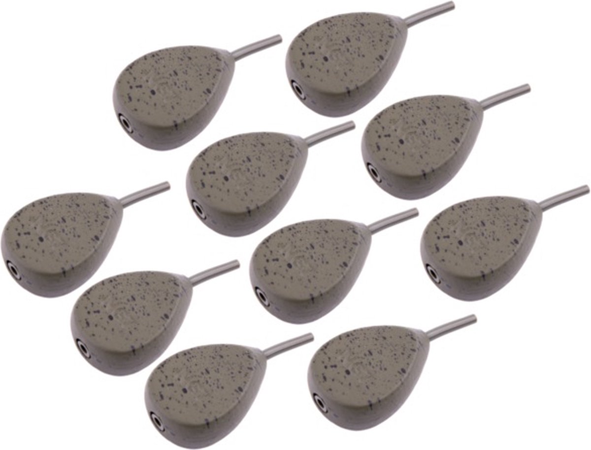 NGT Gecoat Camo Lood Inline Flat Pear 30g (10 stuks) | Inline lood