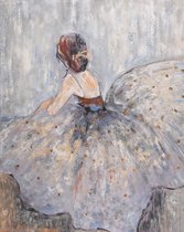 Maison de France - Canvas Olieverf schilderij - prima ballerina 2 - olieverf - 112 × 140 cm