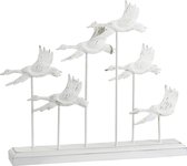 Vogel - Vogels | metaal | wit | 54x8.9x (h)45 cm