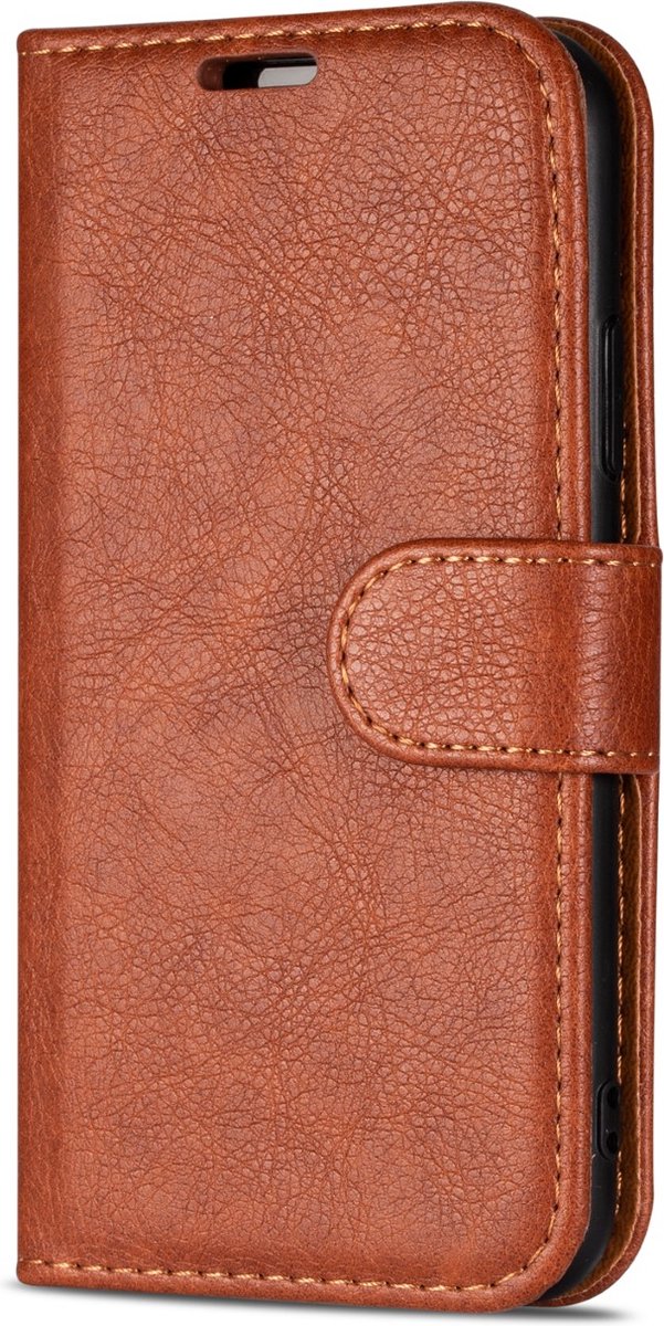 Nokia X20 hoesje/L. book case met pasjeshouder hoge kwaliteit- Bruin