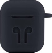 Case Cover Voor Geschikt voor Apple Airpods - Siliconen Donkergrijs