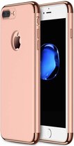 3 in 1 Roze gouden telefoonhoesje voor iPhone 7 Ultradunne TPU beschermhoes