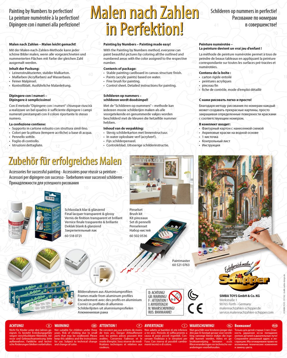 Schipper Schilderen op Nummer - Dromerig steegje - Hobbypakket — afbeelding 9