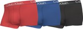 Calvin Klein 3-pack trunk boxershorts - rood/blauw/zwart