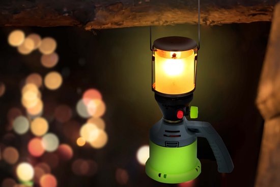 Kinzo Gaslamp - Incl. 3 Gaskousjes - voor Camping en Outdoor - Handvat - Piezo Ontsteking van Kinzo — afbeelding 4