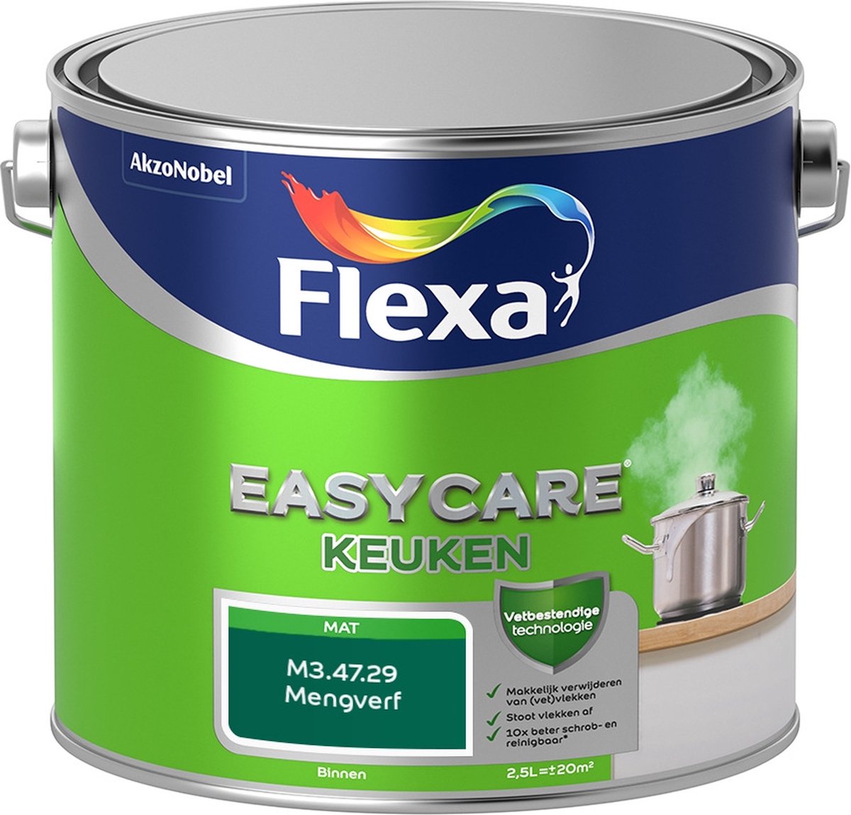 Flexa Easycare Muurverf - Keuken - Mat - Mengkleur - M3.47.29 - 2,5 liter