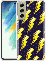 Hoesje Geschikt voor Samsung Galaxy S21 FE Pop Art Lightning