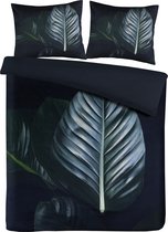 Bedlinnen tropisch 125-de zwart / groen 135cm x 200cm