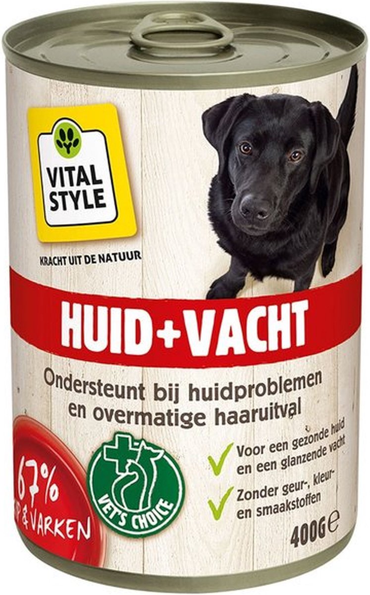 VITALstyle Huid + Vacht - Hondenvoer - Kip - 400 gram