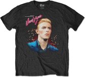 David Bowie Heren Tshirt -M- Young Americans Zwart