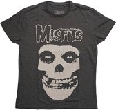 Misfits Heren Tshirt -2XL- Logo & Fiend Zwart