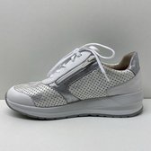 Finn comfort - Mori- wit zilveren dames sneaker- maat 38 | bol