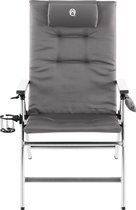 Chaise Coleman en aluminium Zwart à 5 positions - Chaise de camping - Pliable - Grijs