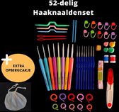 TIJDELIJKE ACTIE: 2E GRATIS SHOP-AWAY HAAKNAALDENSET - HAAKNAALDENSET VOLWASSENEN -  HAAKNAALDENSET ERGONOMISCH - HAAKNAALDEN SOFTGRIP - 52-DELIG