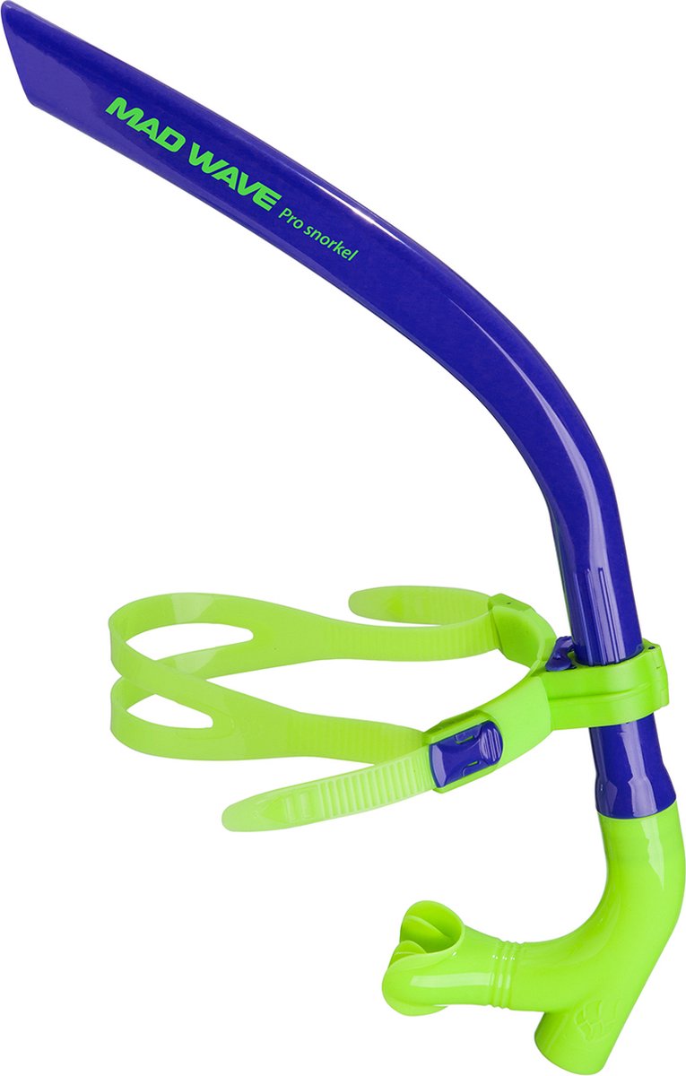Madwave - Zwemsnorkel Pro - Blauw - Inclusief 2 extra ademremmers