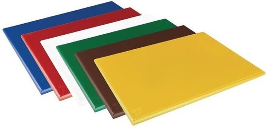 Hygiplas Kleurcode Snijplank Geel 600x450x25mm J045 - Dikke Plank
