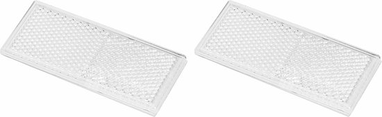Pro + Reflector blanc 82x36mm autocollant 2 pièces sous blister