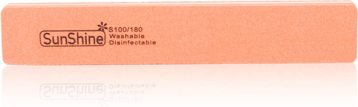 Goedkoopste Cosmetics Zone Sunshine Wasbare en Desinfecteerbare Polijst Nagelvijl Recht 100/180