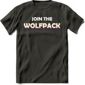 Saitama T-Shirt | Join the wolfpack Crypto ethereum Heren / Dames | bitcoin munt cadeau - Donker Grijs - S