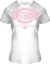 Fox Originals Dames Oval Puff Amsterdam white wit T-shirt M