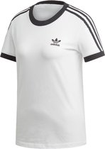 adidas 3-Stripes Tee ED7483, Vrouwen, Wit, T-shirt, maat: 34