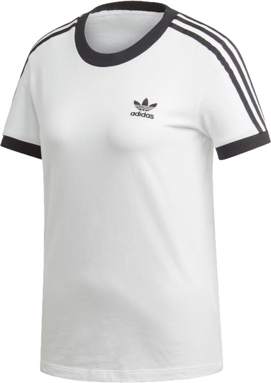 Adidas 3-Stripes Tee ED7483, Vrouwen, Wit, T-shirt, maat: