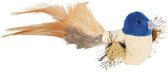 Trixie vogel met veren pluche 8 cm