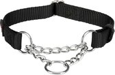 Trixie halsband hond premium choker zwart (35-50X2 CM)