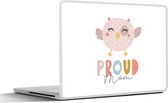 Laptop sticker - 12.3 inch - Mama - Spreuken - Ouderschap - Quotes - 30x22cm - Laptopstickers - Laptop skin - Cover