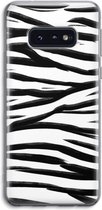CaseCompany® - Galaxy S10e hoesje - Zebra pattern - Soft Case / Cover - Bescherming aan alle Kanten - Zijkanten Transparant - Bescherming Over de Schermrand - Back Cover