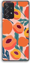 CaseCompany® - Galaxy A52s 5G hoesje - Perzik - Soft Case / Cover - Bescherming aan alle Kanten - Zijkanten Transparant - Bescherming Over de Schermrand - Back Cover