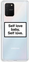 CaseCompany® - Galaxy S10 Lite hoesje - Self love - Soft Case / Cover - Bescherming aan alle Kanten - Zijkanten Transparant - Bescherming Over de Schermrand - Back Cover