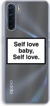 CaseCompany® - Oppo A91 hoesje - Self love - Soft Case / Cover - Bescherming aan alle Kanten - Zijkanten Transparant - Bescherming Over de Schermrand - Back Cover